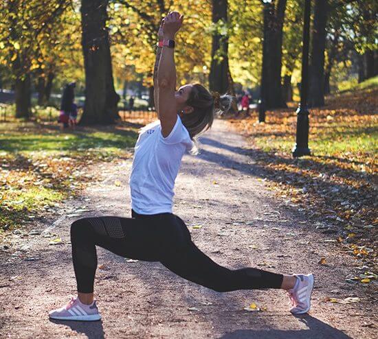 personal training in a park